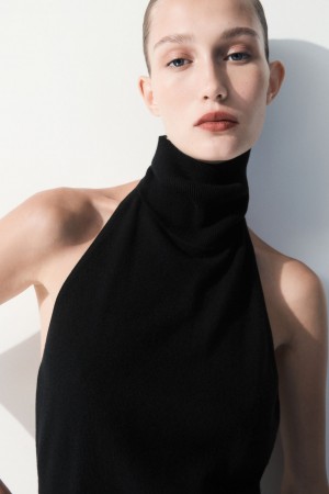 Topuri COS The Backless Cashmere Dama Negrii | Romania-693UEQCXF
